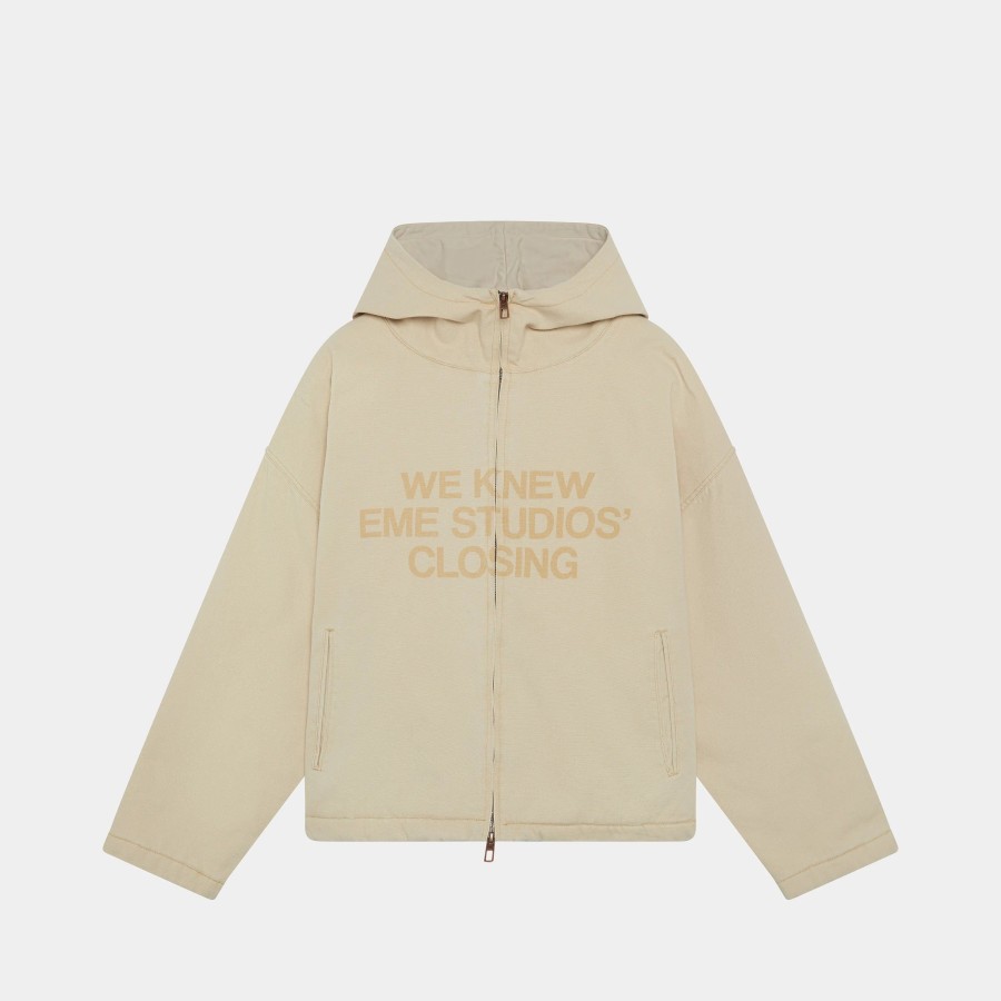 Ropa eme | We Knew Off Sand Heavy Zip Jacket