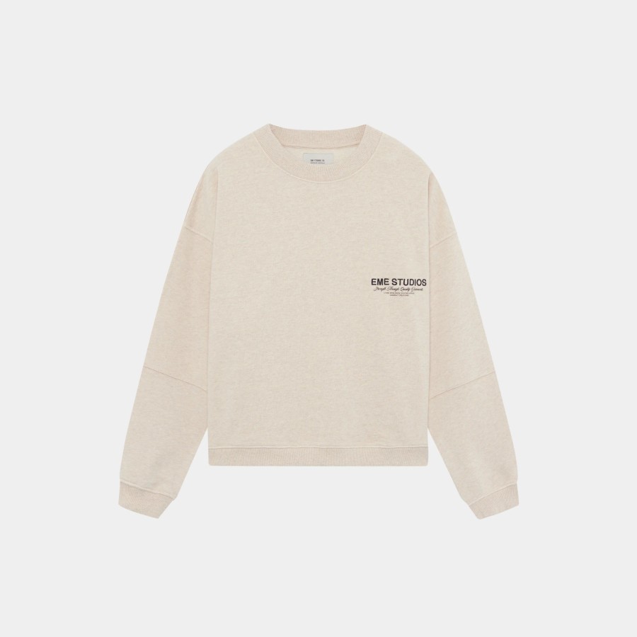 Ropa eme | Iconic Heather Oversized Crewneck