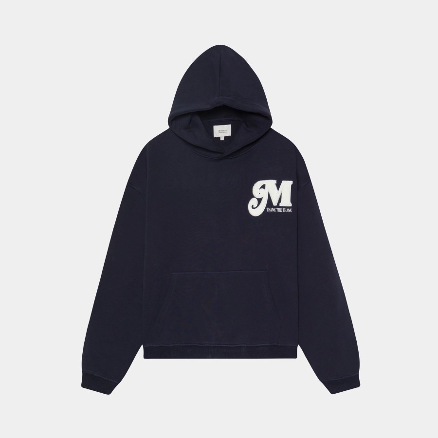 Ropa eme | Nexus Dark Navy Oversized Hoodie