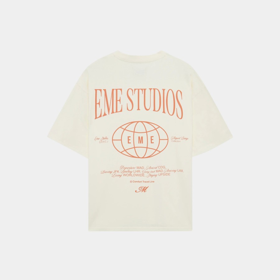 Ropa eme | Globe Cream Oversized Tee