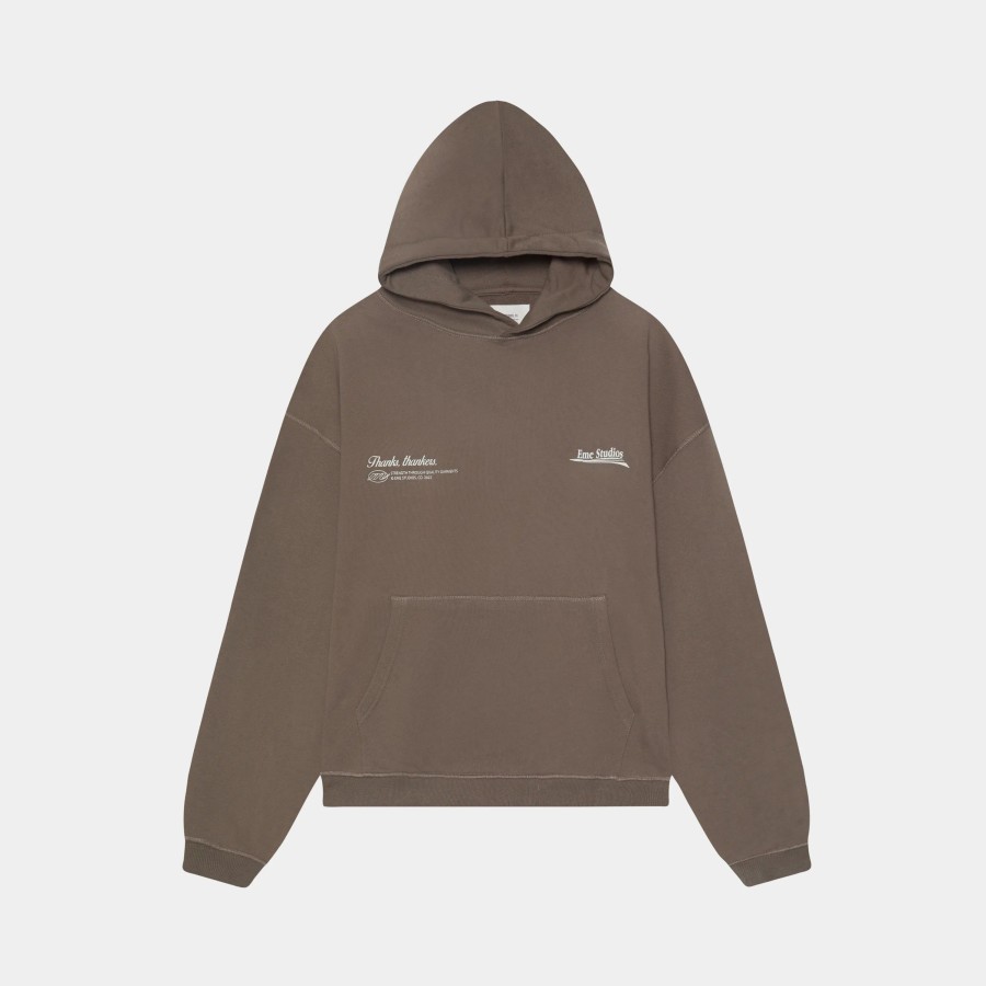 Ropa eme | Rush Muddy Brown Oversized Hoodie