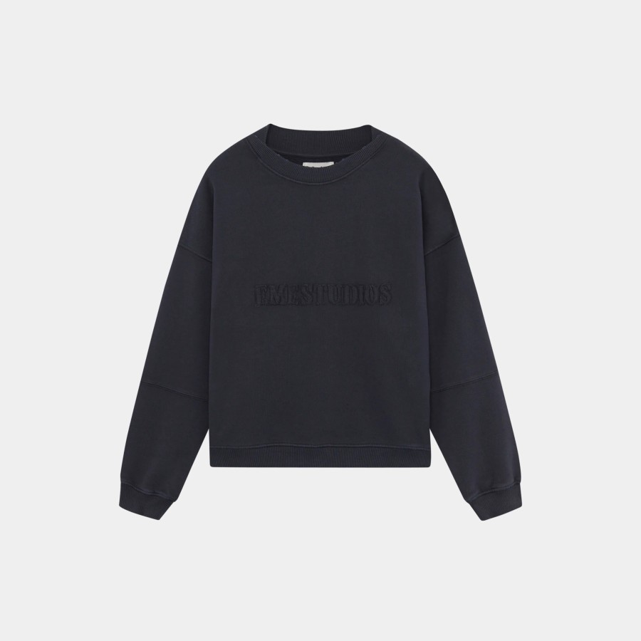 Ropa eme | Puzzle Navy Oversized Crewneck