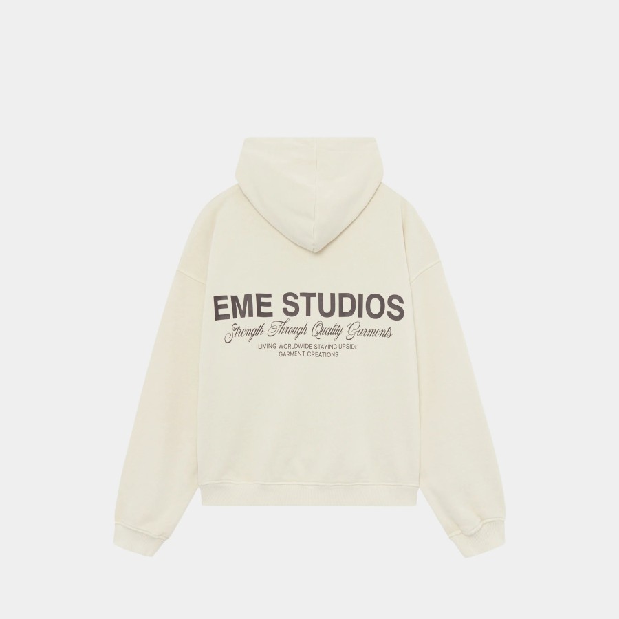 Ropa eme | Iconic Off Sand Oversized Hoodie