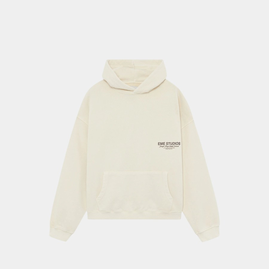 Ropa eme | Iconic Off Sand Oversized Hoodie