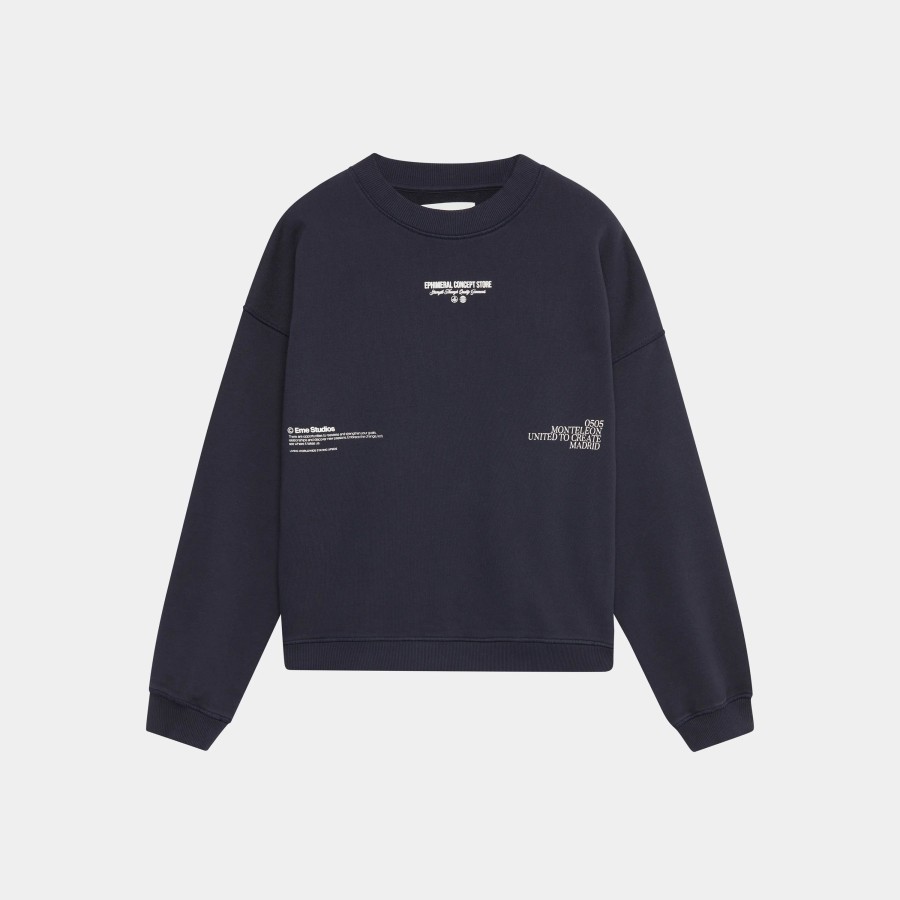 Ropa eme | Phantom Navy Oversized Mockneck