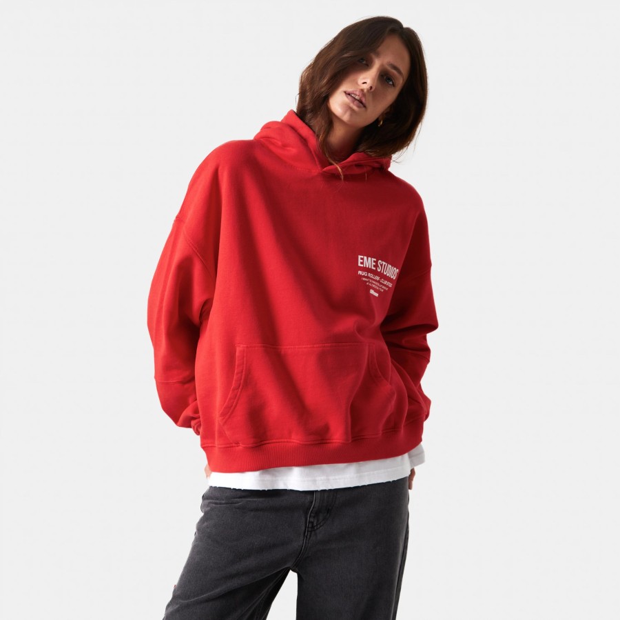 Ropa eme | Off Pressure Ruby Oversized Hoodie