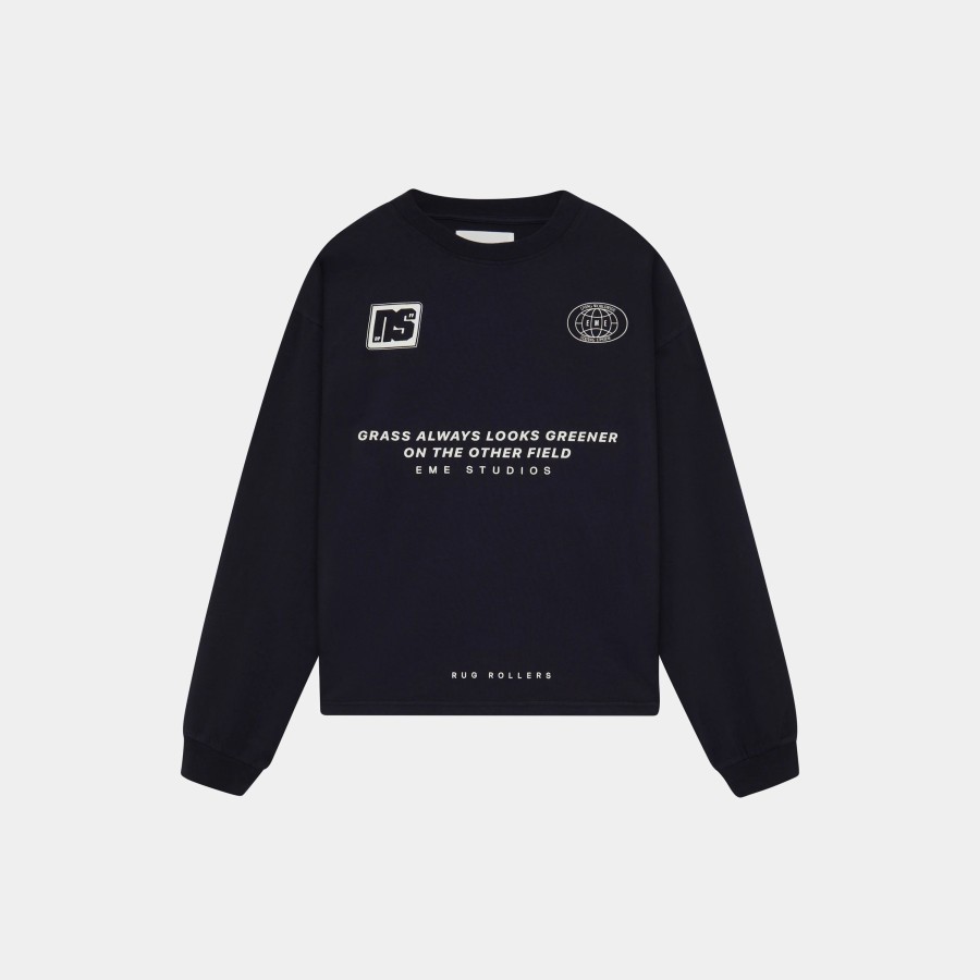 Ropa eme | Away Navy Oversized Long Sleeve