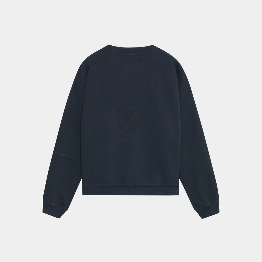 Ropa eme | Streak Navy Oversized Crewneck