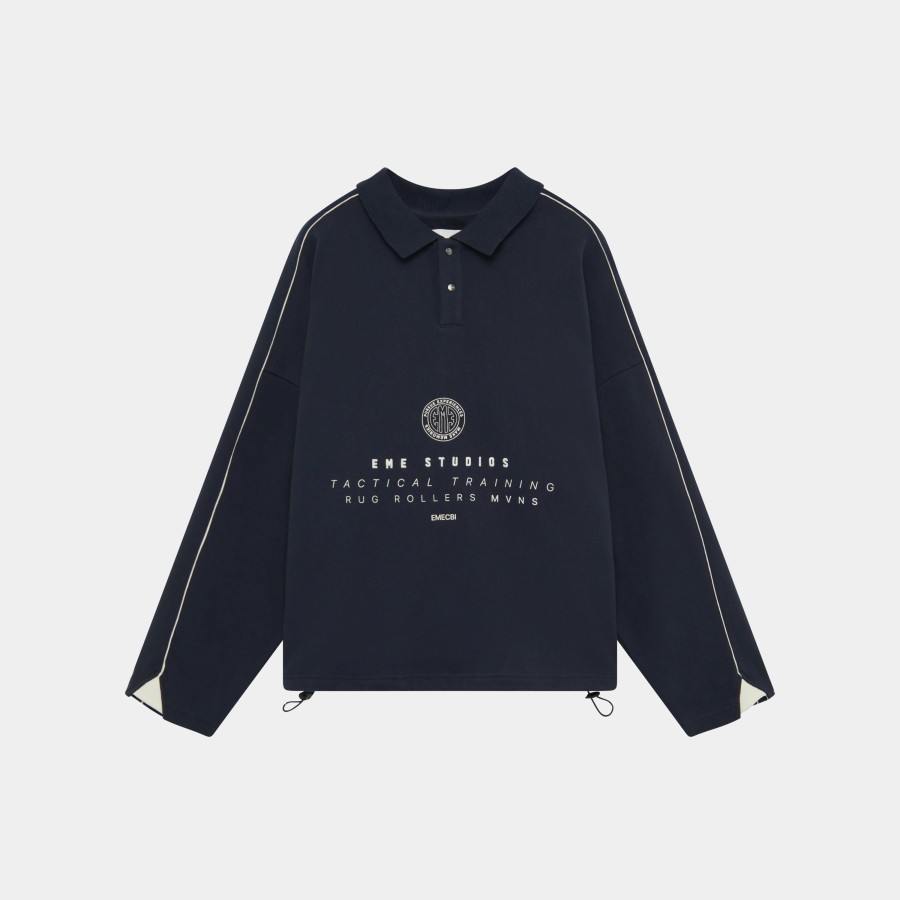 Ropa eme | Fraser Navy Polo Sweatshirt