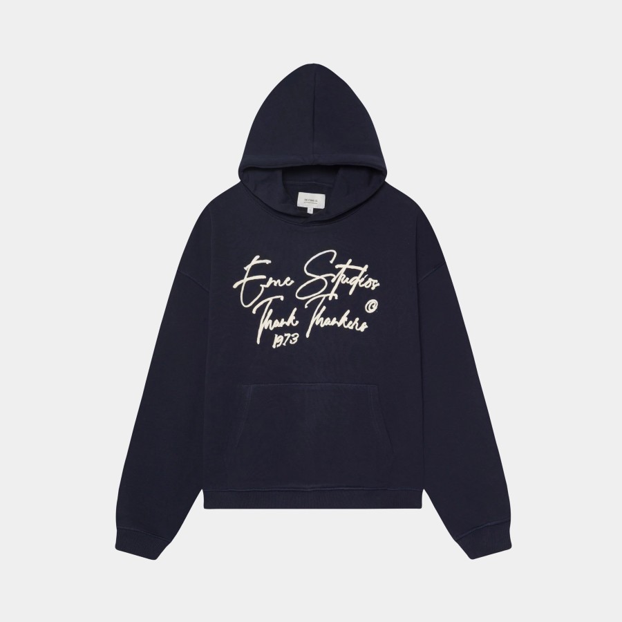 Ropa eme | Knot Dark Navy Oversized Hoodie