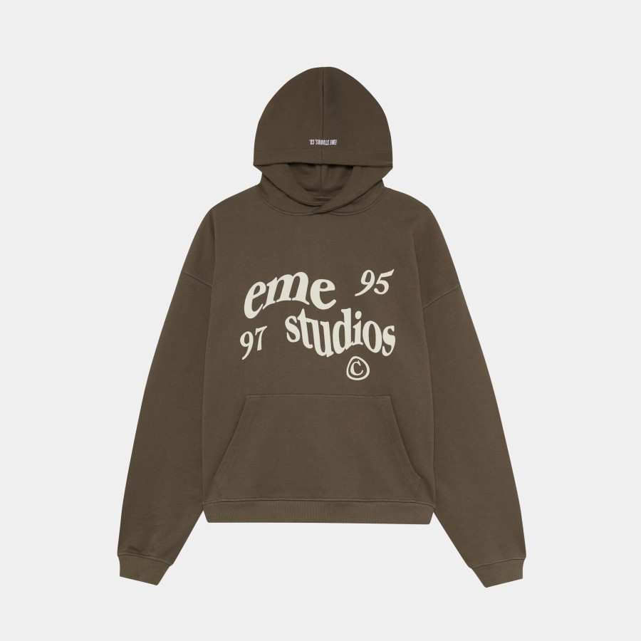 Ropa eme | Statement Muddy Brown Oversized Hoodie