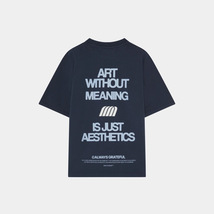 Ropa eme | Appreciate Navy Oversized Tee