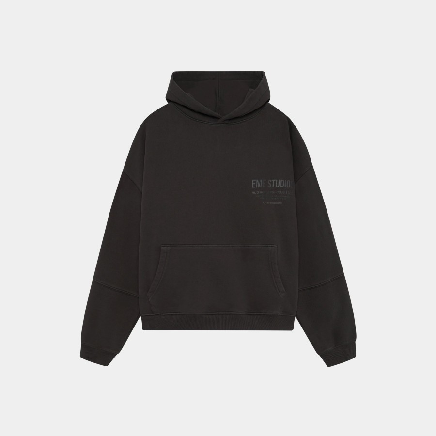 Ropa eme | Off Pressure Ebony Oversized Hoodie