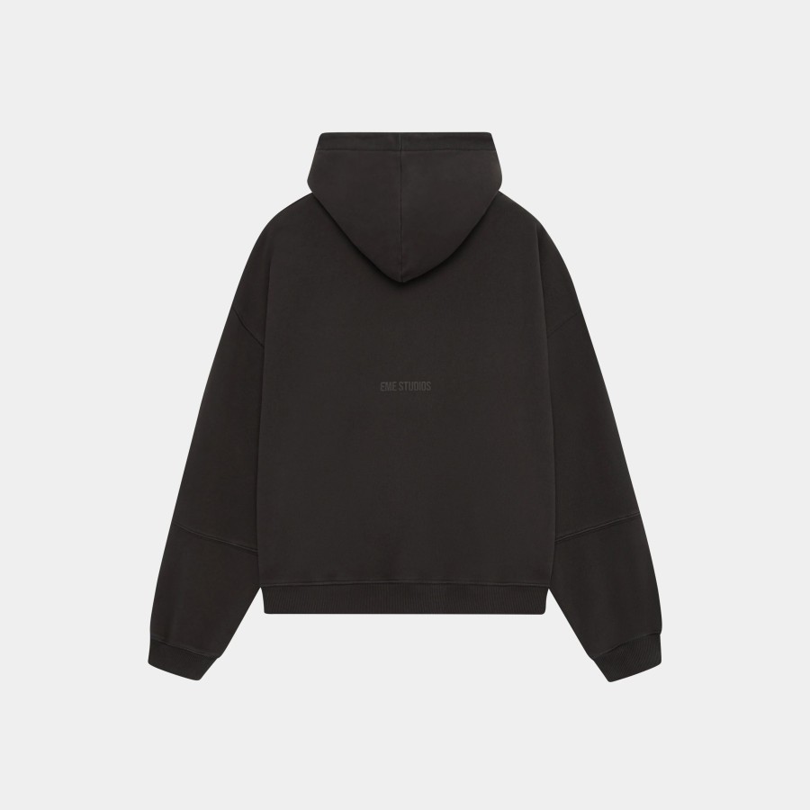 Ropa eme | Off Pressure Ebony Oversized Hoodie