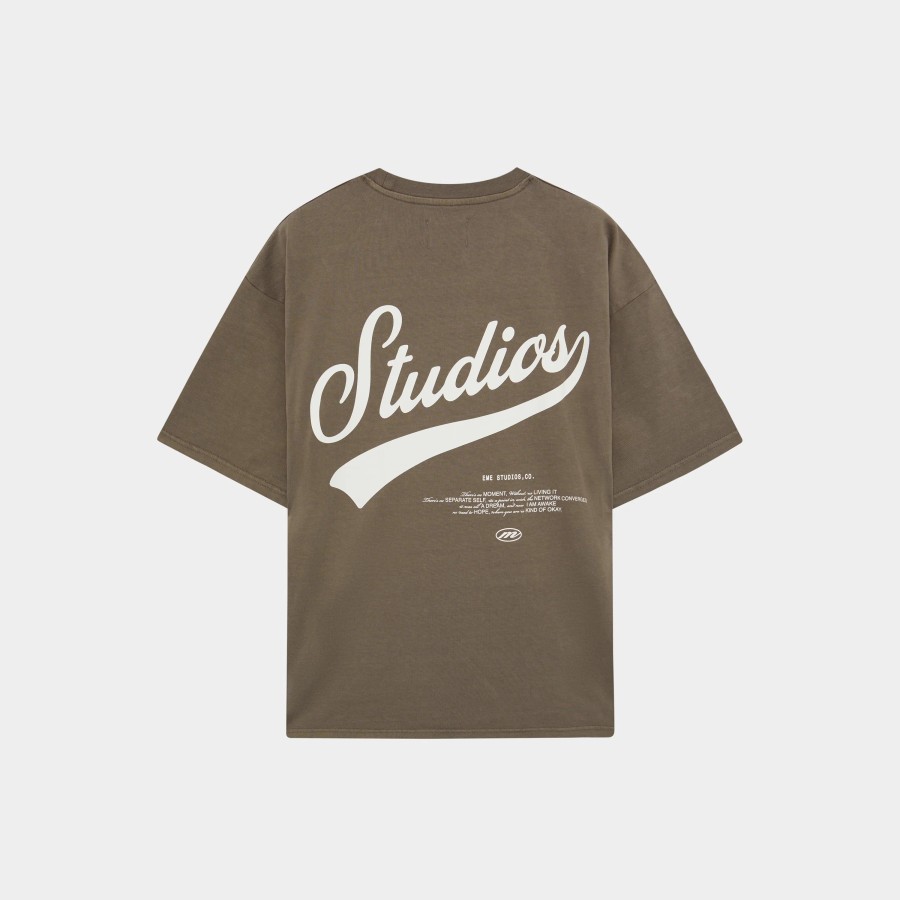 Ropa eme | High School Muddy Brown Oversized Tee